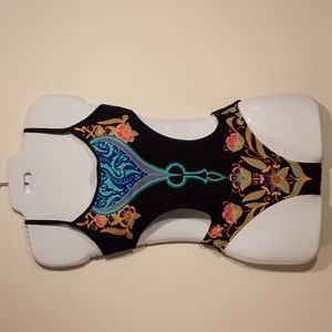 YELLOWMAN black print bathingsuit xs